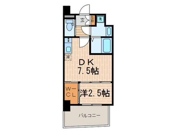 セレニテ甲子園プリエの物件間取画像